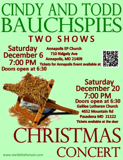 Cindy & Todd Bauchspies Christmas Concert